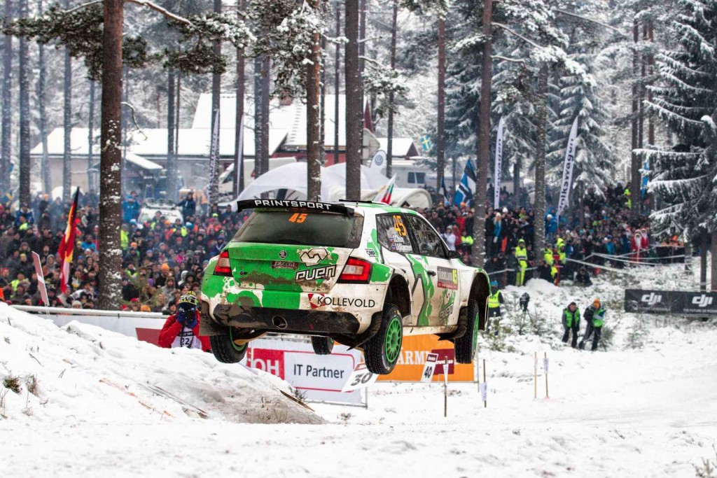 Ole Christian Veiby / Stig Rune Skjærmoen, ŠKODA FABIA R5, Printsport Oy. Rally Sweden 2016