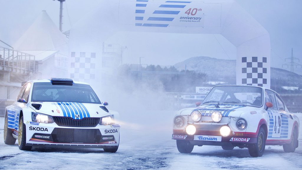 ŠKODA FABIA R5 & ŠKODA 130 RS, ŠKODA Motorsport. Rallye Automobile de Monte-Carlo 2017 Special Livery
