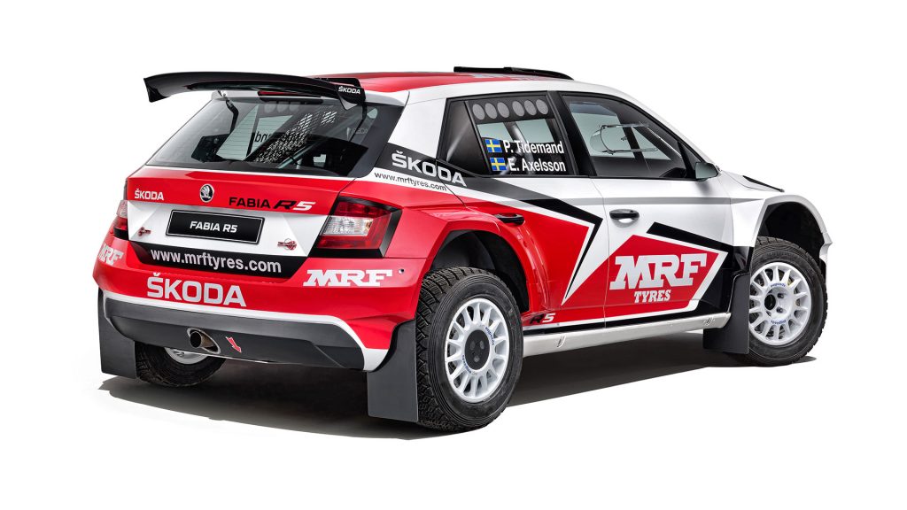 ŠKODA FABIA R5, Model Year 2015. Team ŠKODA MRF