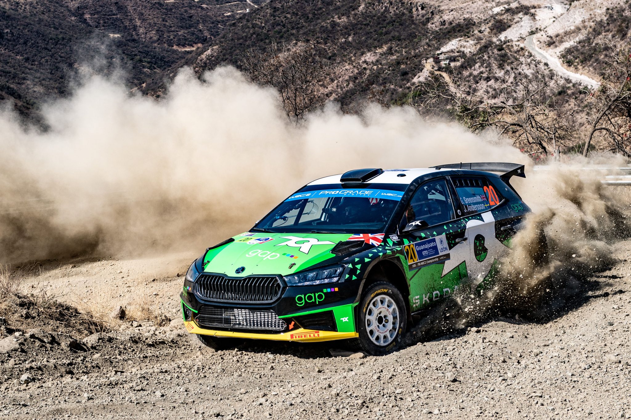 Guanajuato Rally México: Škoda newcomer Gus Greensmith leads Fabia 1-2 ...