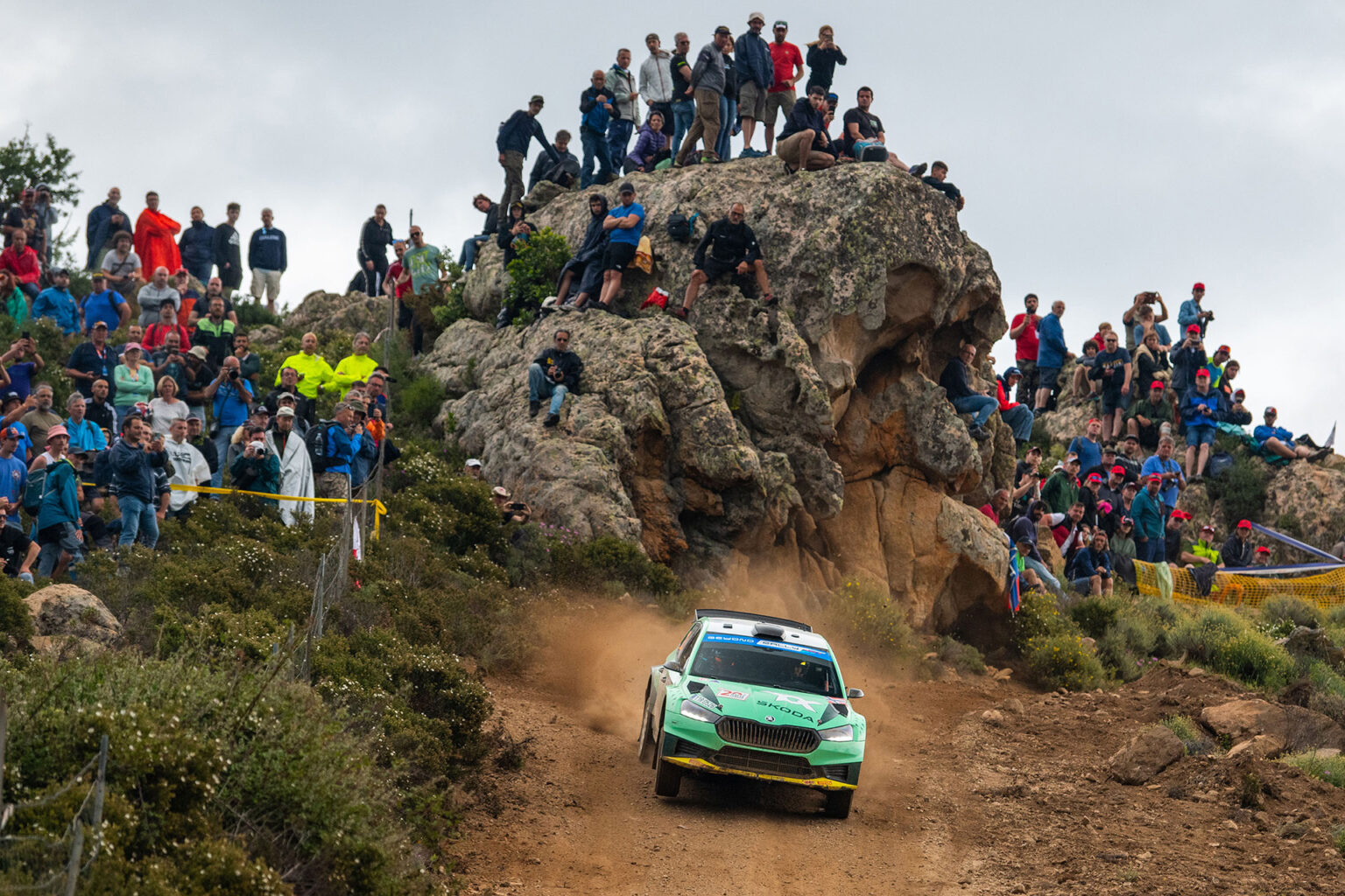 Rally Italia Sardegna: Škoda Fabia RS Rally2 crew Andreas Mikkelsen ...