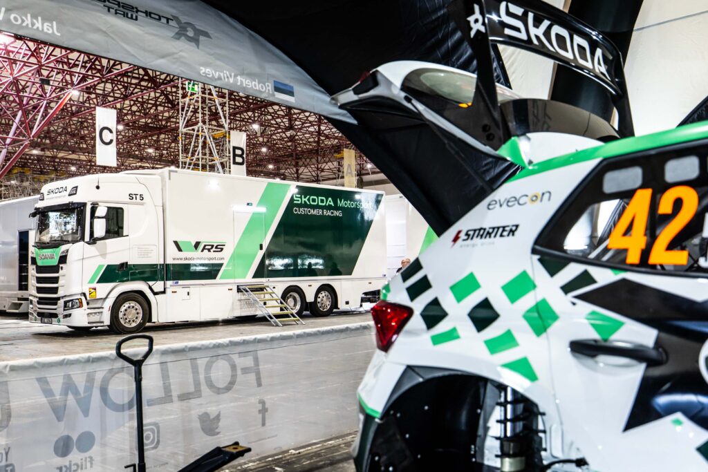 Škoda Motorsport truck: a load of parts to support customers
