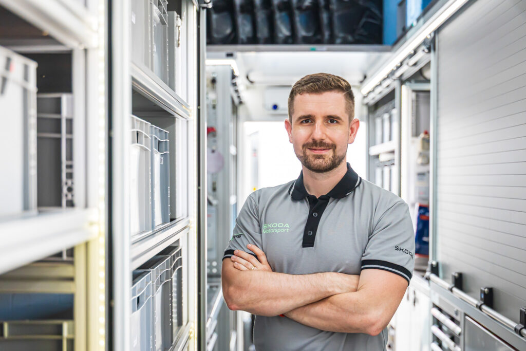Škoda Motorsport truck: a load of parts to support customers