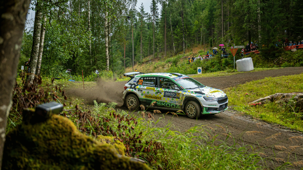 On a bike and in a rally car. Emil Lindholm embodies the spirit of sisu