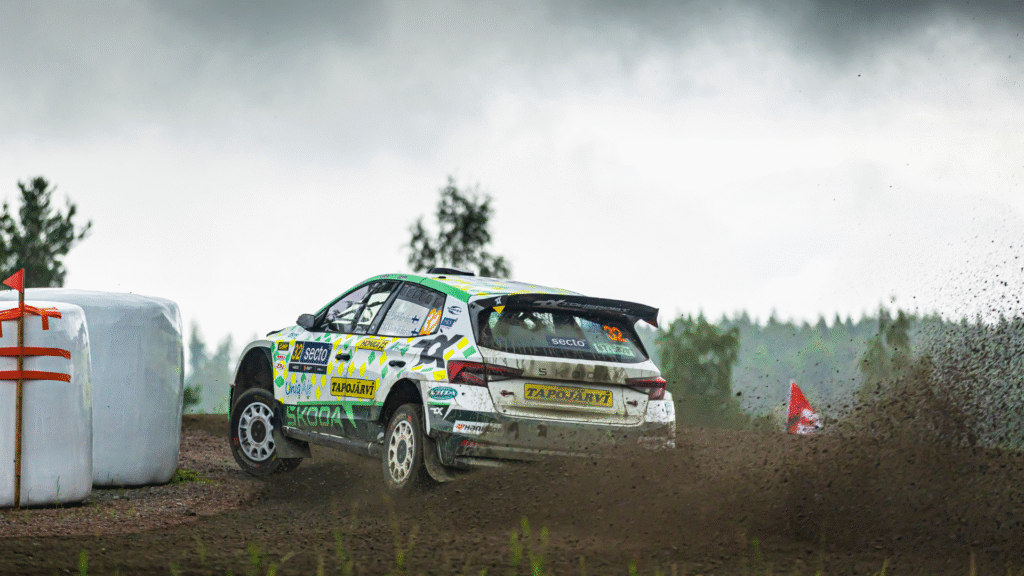 On a bike and in a rally car. Emil Lindholm embodies the spirit of sisu