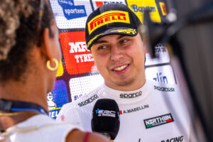 Italian Škoda Fabia RS Rally2 driver Andrea Mabellini holds second position overall in the FIA European Rally Championship Drivers’ standings.