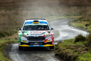 After being handed a two-minute penalty before the start, Italians Andrea Mabellini/Virginia Lenzi (Škoda Fabia RS Rally2) fought their way back to sixth position at the finish.