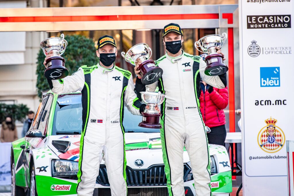 SKODAMotorsport-2022-RallyeMonteCarlo-20-Mikkelsen-Podium002-scaled