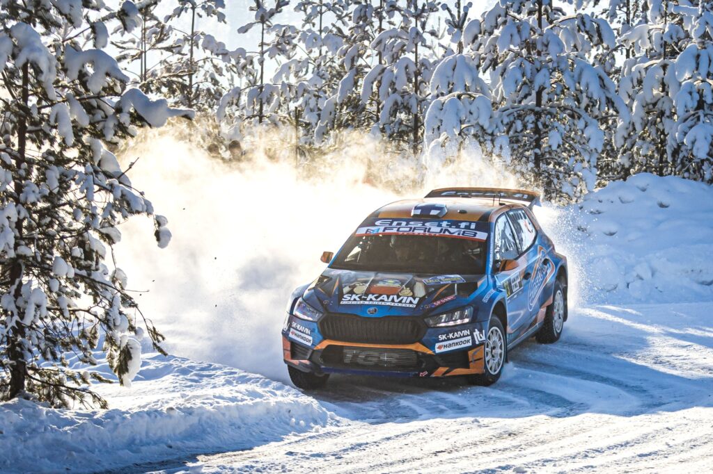 rally-sweden-wrc2-podium-position-for-skoda-fabia-rs-rally2-crew-from-finland