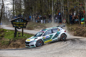 Gravel dragged onto the racing line made live difficult not only for Emil Lindholm and co-driver Gabriel Morales. The newly formed Finnish-Brazilian duo brought their Toksport WRT-run Škoda Fabia RS Rally2 of team home in seventh place in the WRC2 category.