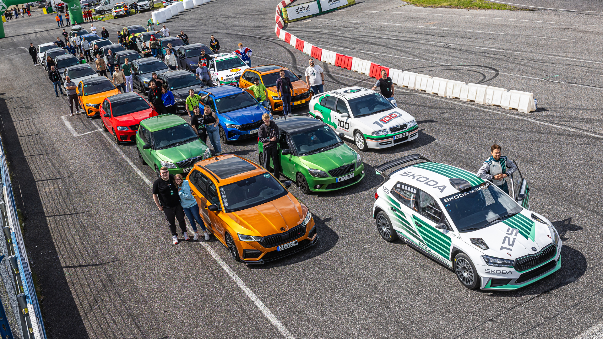 Fanoušci modelů RS oslavili 125 let Škoda Motorsport
