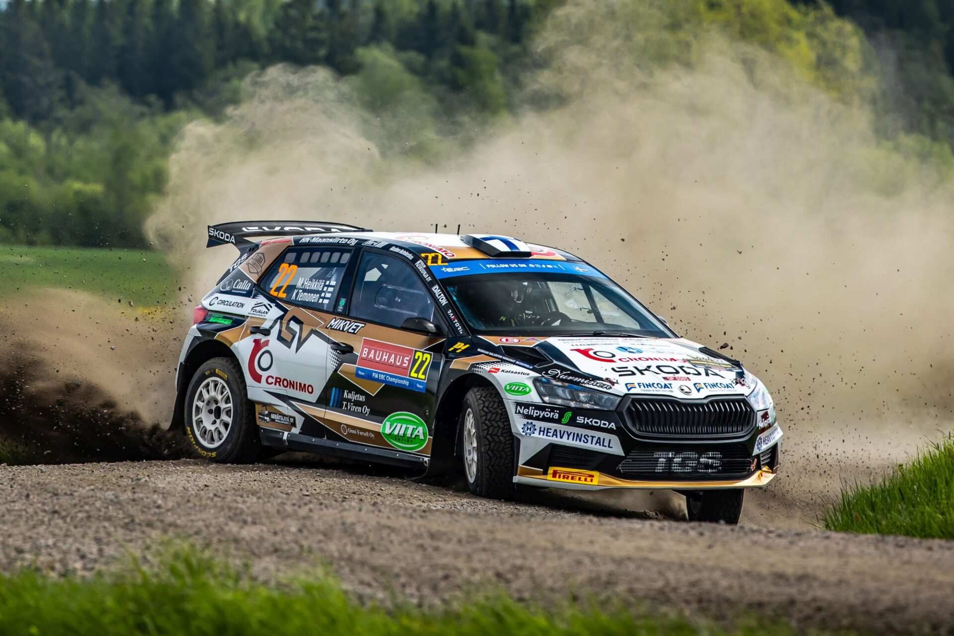 Skandinávská rally, švédské kolo ERC: tři posádky s vozem Škoda Fabia RS Rally2 na stupních vítězů