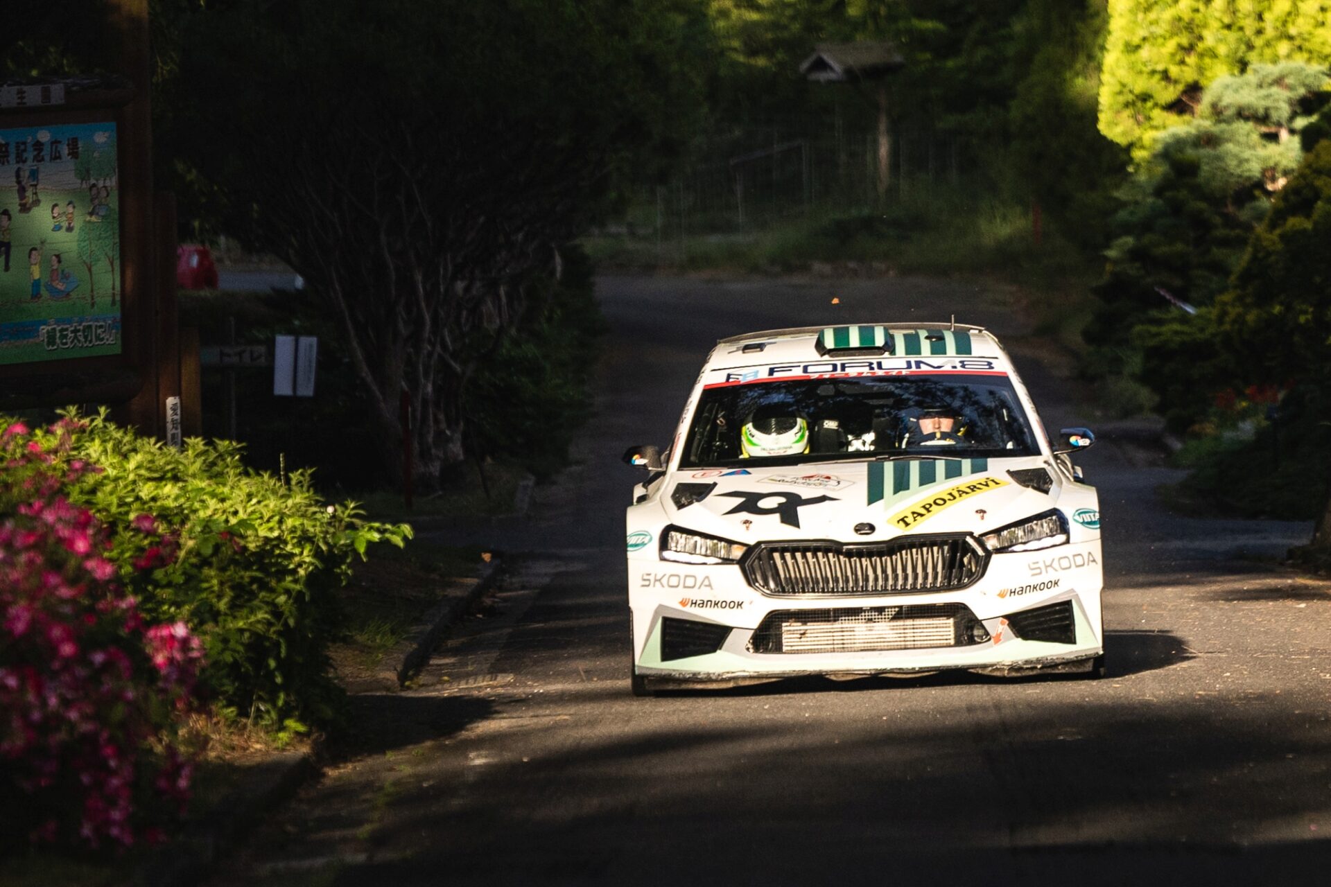 Rally Japan: Škoda Fabia RS Rally2 driver Emil Lindholm collects points as fourth in WRC2