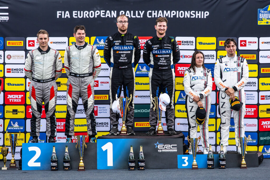 SkodaMotorsport-BarumCzechRallyZlin-Podium