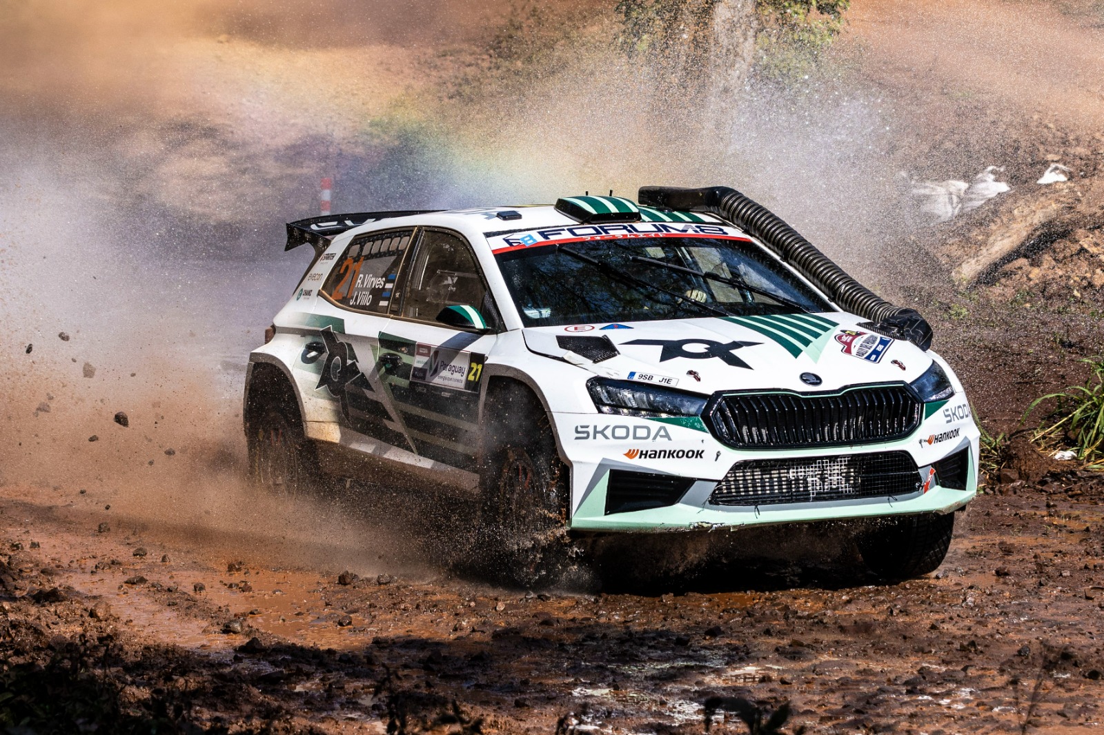 Chilská rally: posádky s vozy Škoda chtějí ve druhé jihoamerické rally bojovat o nejvyšší pozice ve WRC2